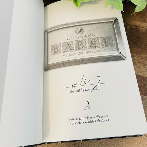 Fairyloot Exclusive Signed Edition Babel by R. F. Kuang - Picture 3 of 10